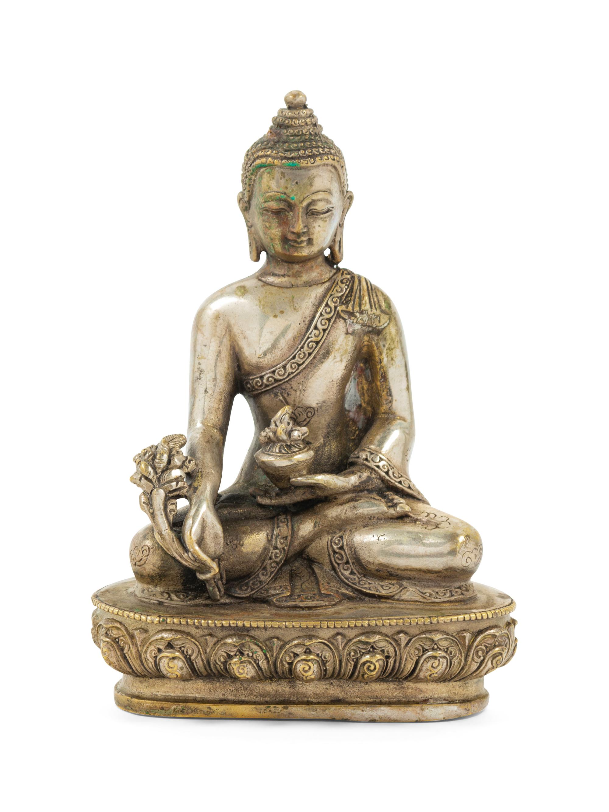 A Sino-Tibetan Bronze Figure of Seated Buddha