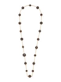YELLOW GOLD, GREY SAPPHIRE AND DIAMOND NECKLACE