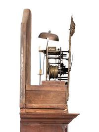 A Federal Carved Cherrywood Tall Case Clock