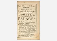 [Food & Drink] Lamb, Patrick: Royal Cookery; or, the Complete Court-Cook...