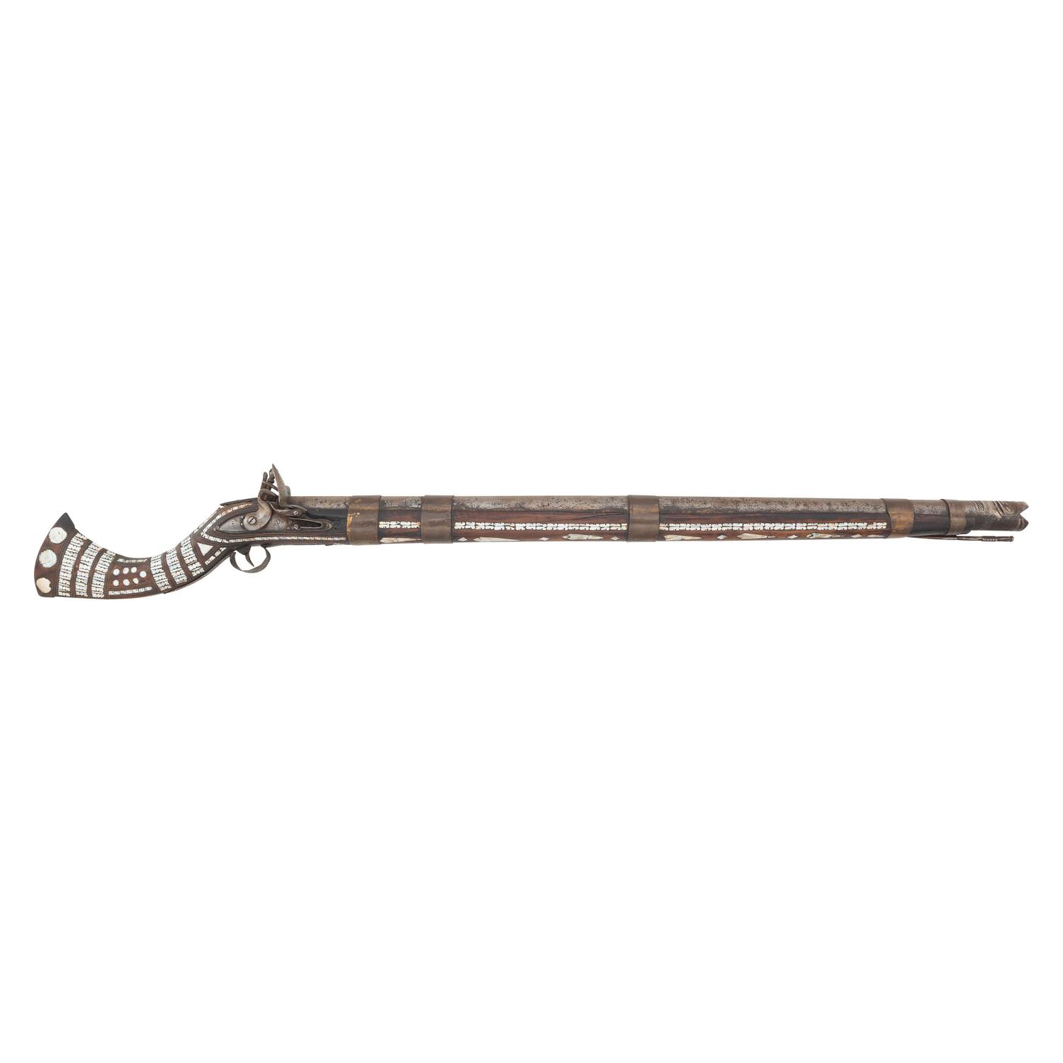 Unusually Large Khyber Pass Flintlock Jezail (Most Likely Rampart Gun) circa 1830