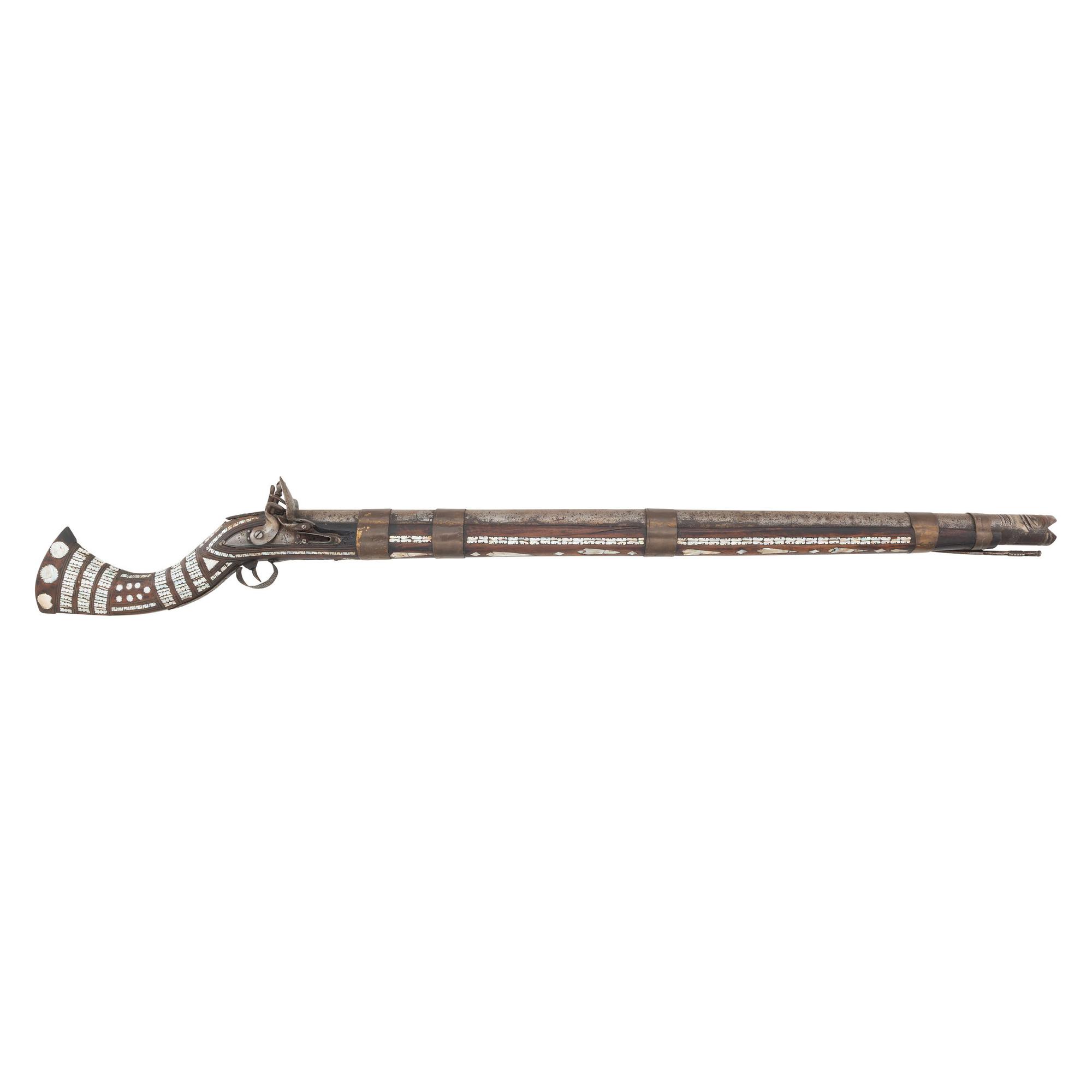Unusually Large Khyber Pass Flintlock Jezail (Most Likely Rampart Gun) circa 1830