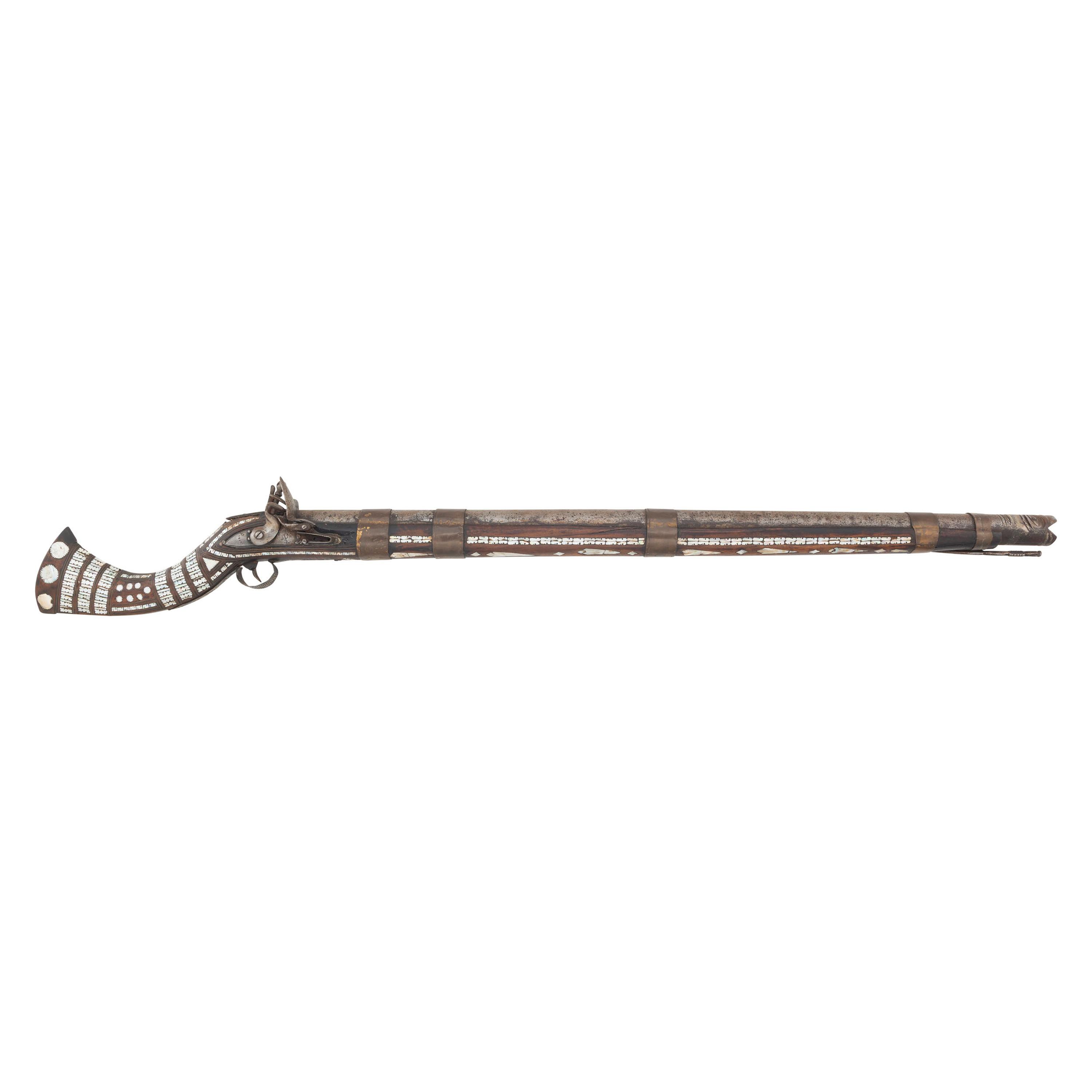 Unusually Large Khyber Pass Flintlock Jezail (Most Likely Rampart Gun) circa 1830