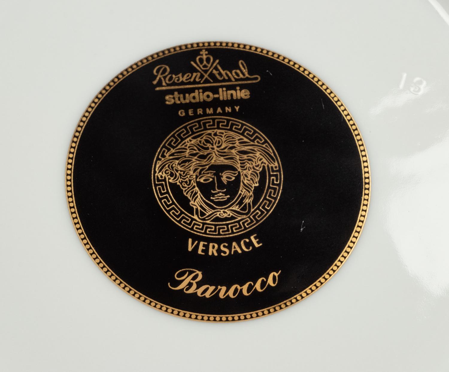 A Set of Versace Barocco Porcelain Plates