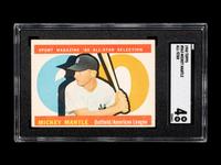A 1960 Topps Mickey Mantle All-Star Baseball Card No. 563 (SGC 4 VG/EX)