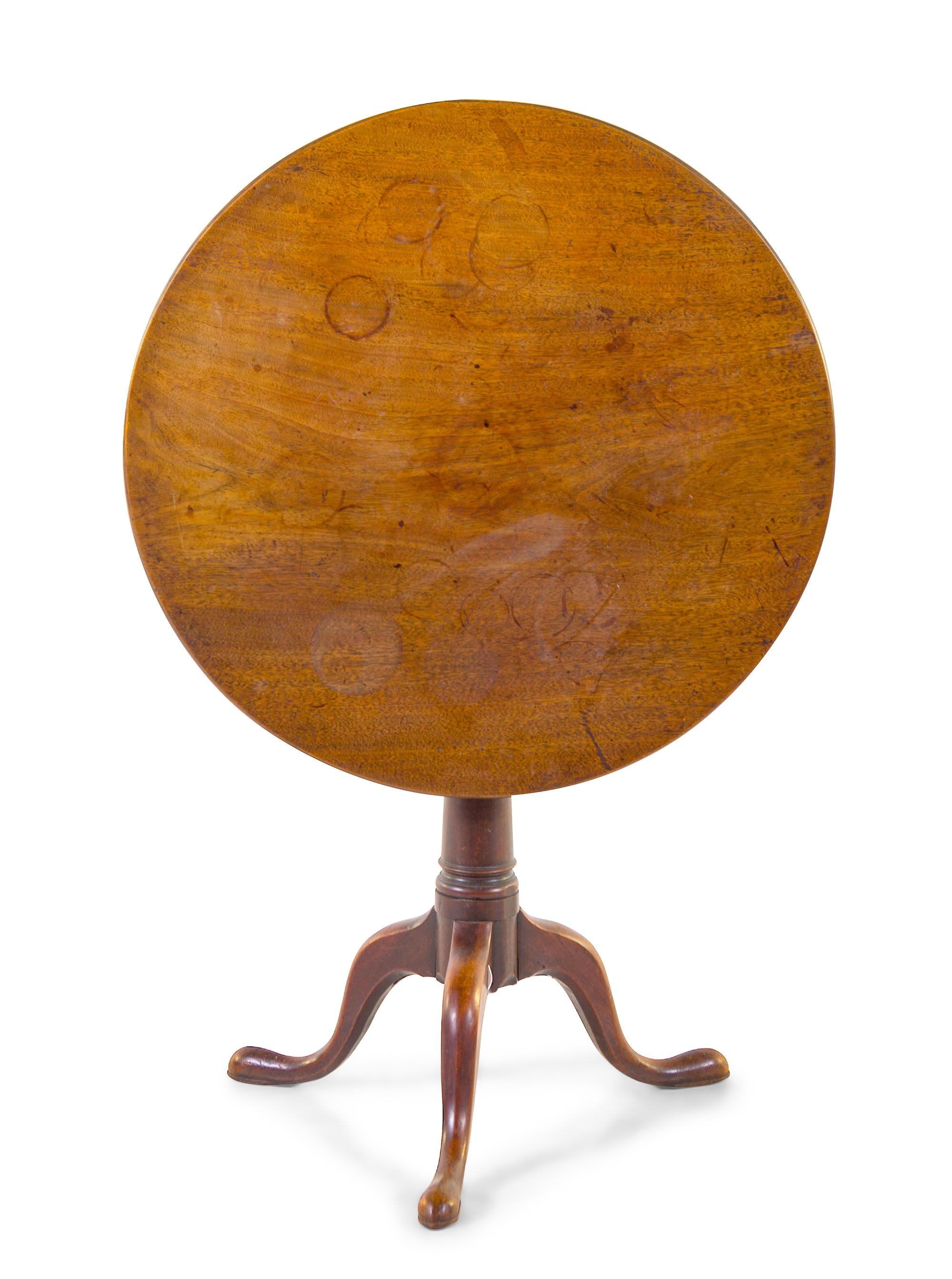A George III Style Mahogany Tilt-Top Table