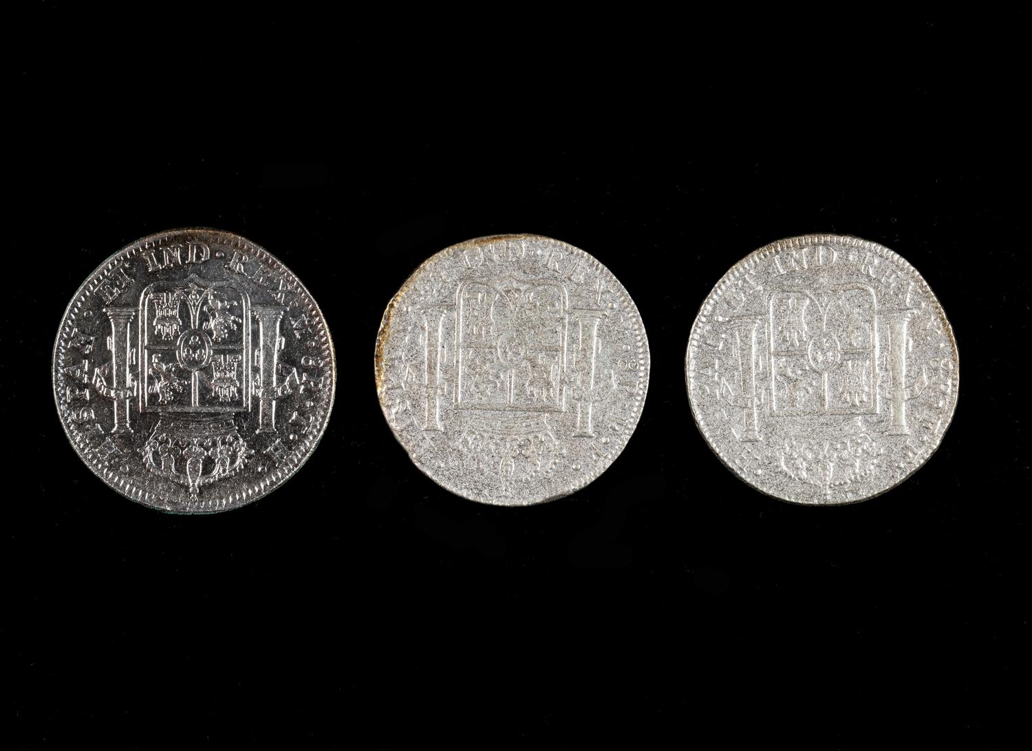 [SPAIN] Three Charles IV 8-Reales Silver Coins