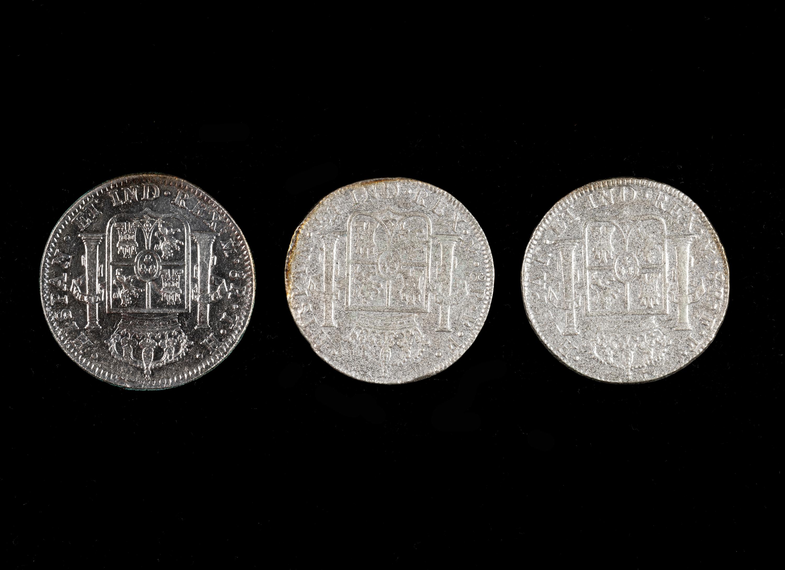 [SPAIN] Three Charles IV 8-Reales Silver Coins