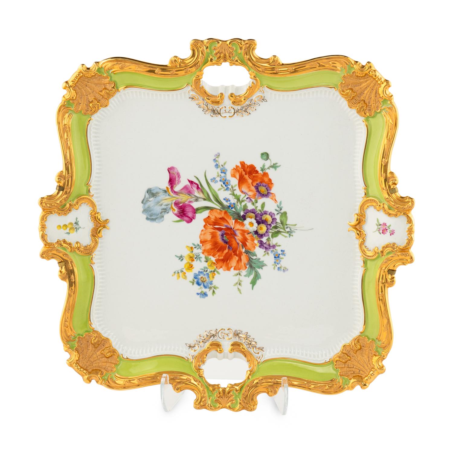 A Meissen Porcelain Tray