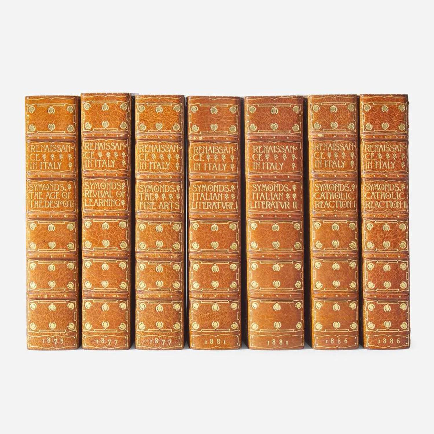 [Fine Bindings] Symonds, John Addington Renaissance in Italy