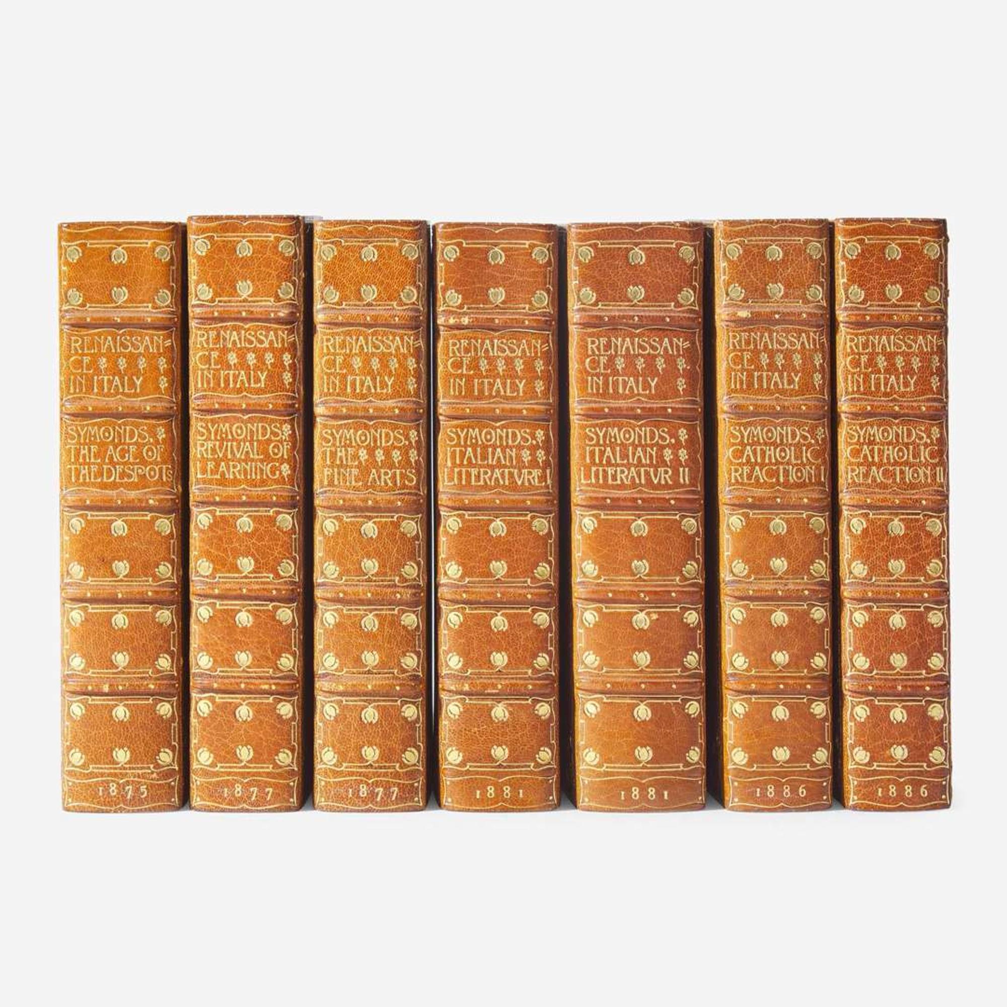[Fine Bindings] Symonds, John Addington Renaissance in Italy