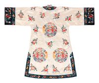 A Chinese Embroidered Silk Lady's Robe