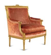 An Assembled Louis XVI Style Giltwood Seating Suite