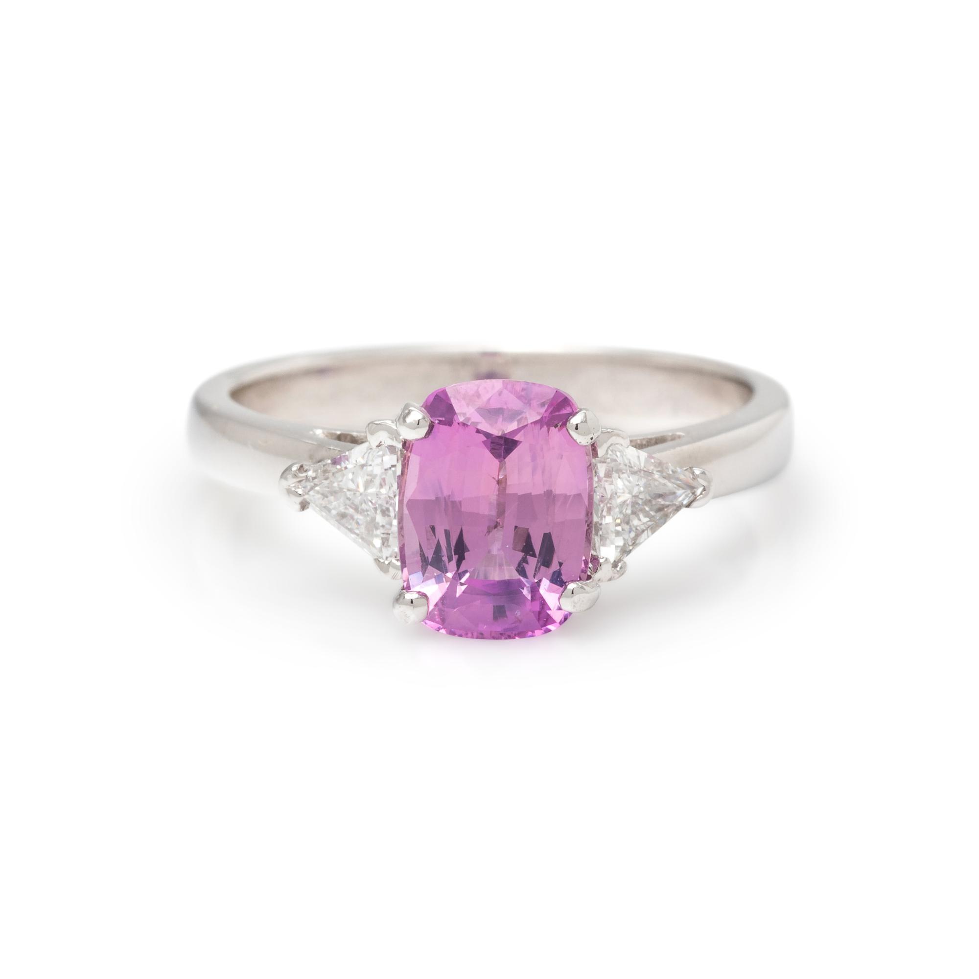 PINK SAPPHIRE AND DIAMOND RING