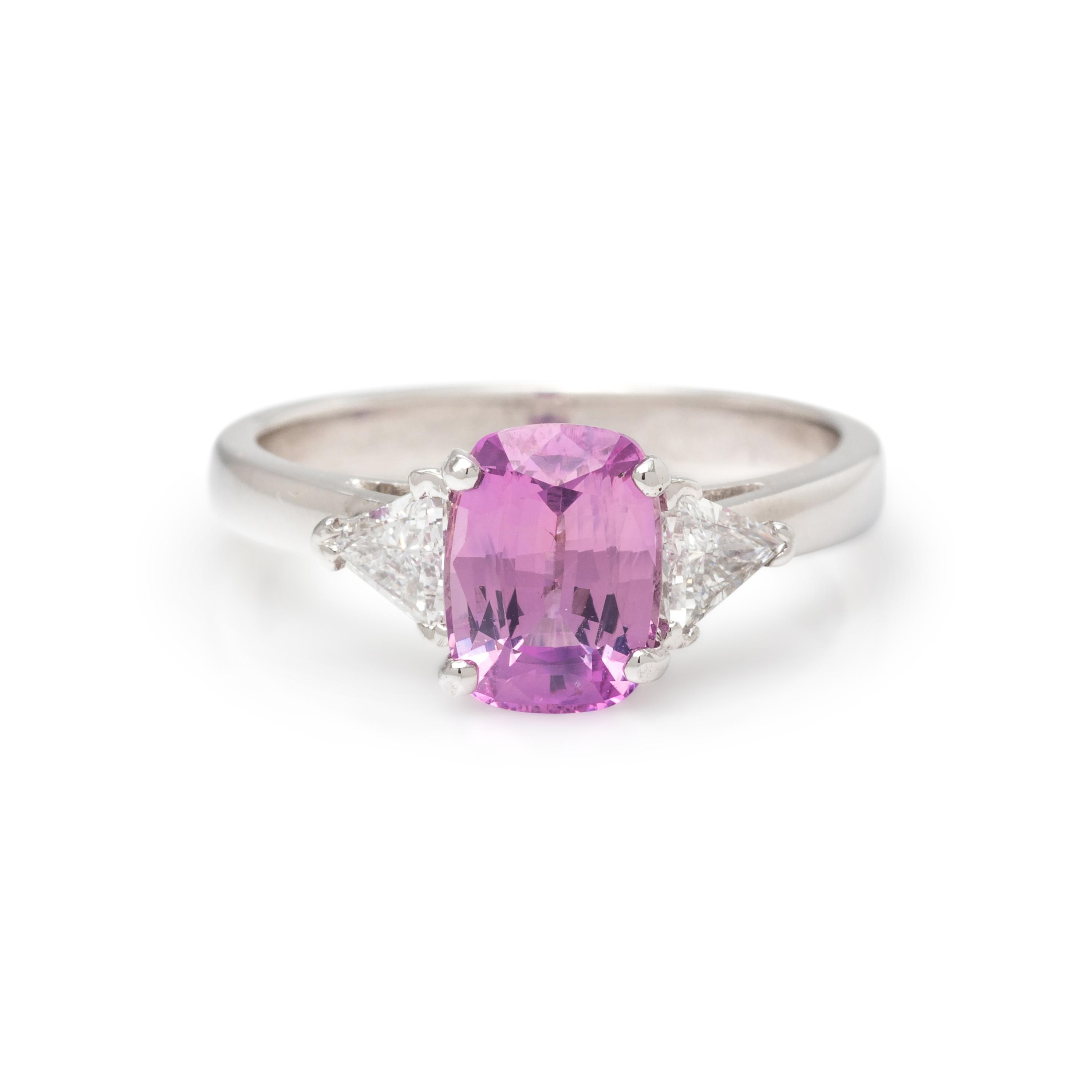 PINK SAPPHIRE AND DIAMOND RING