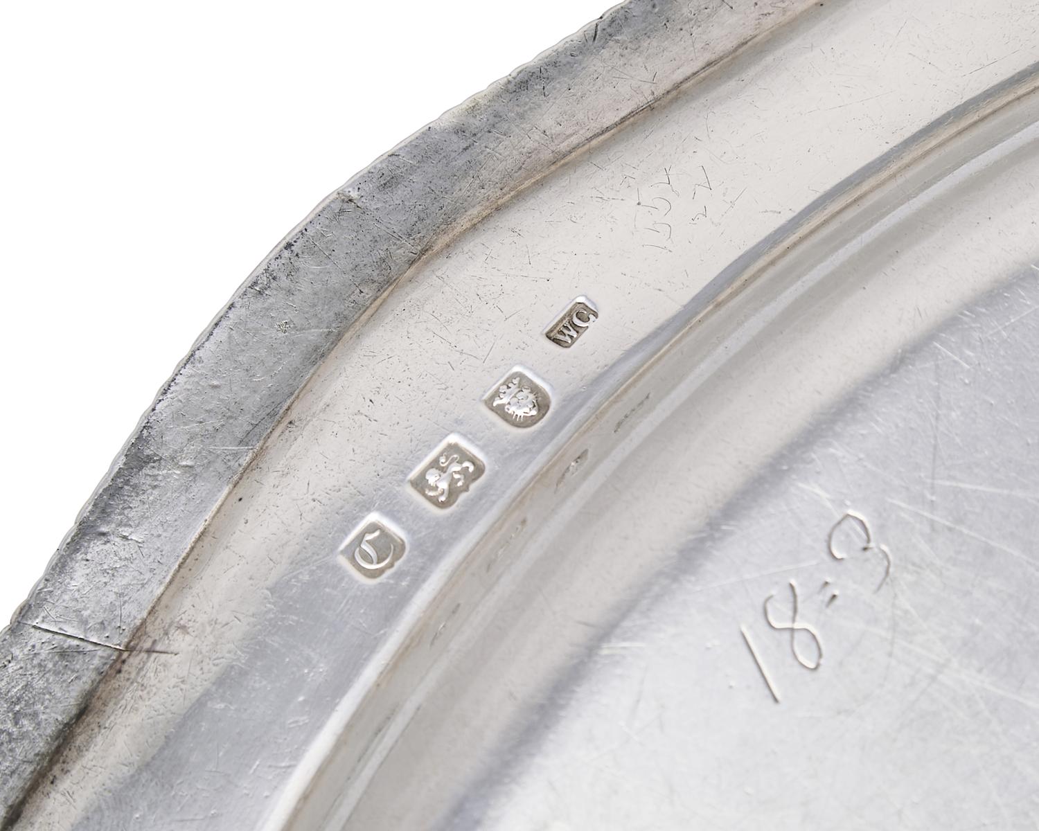 Two George III Sterling Silver Oval Serving Platters