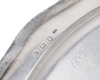 Two George III Sterling Silver Oval Serving Platters