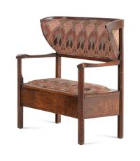 An Arts and Crafts Oak Hall Bench