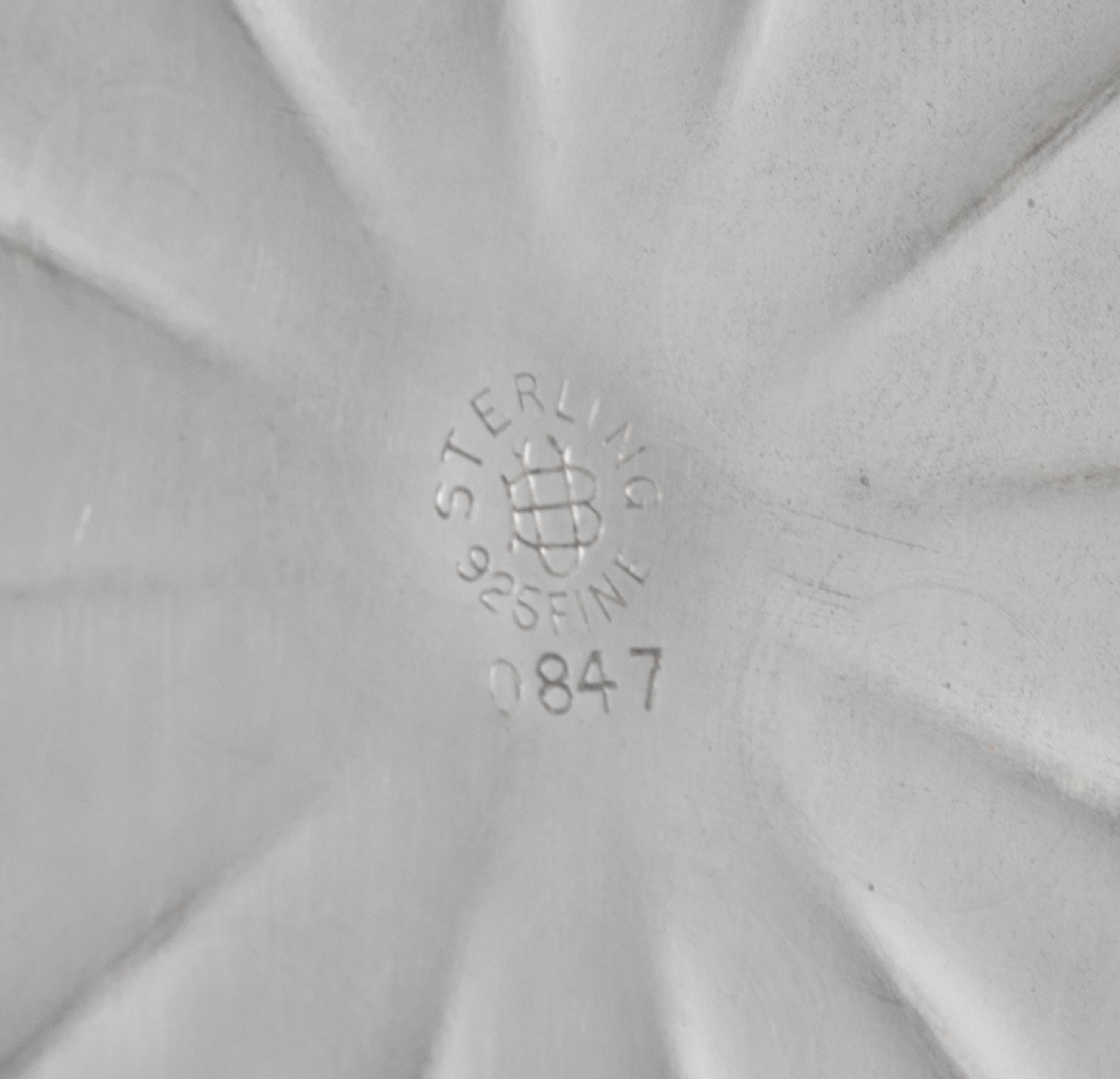 An American Art Nouveau Silver Bowl, Unger Brothers, Newark, NJ, of shaped circular form with an applied poppy border.