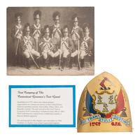[Militaria] 1st Connecticut Governors Foot Guard shako plate, ca. 1875