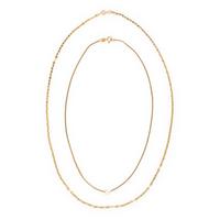 Two Yellow Gold Chain Necklaces
