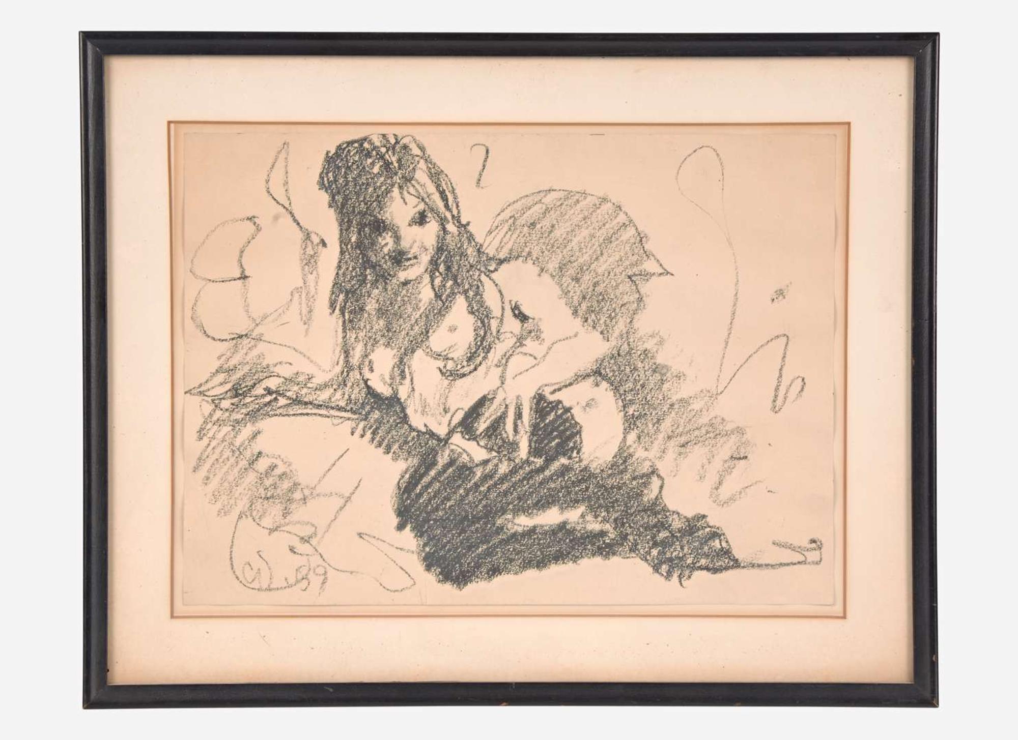 Claes Oldenburg (American, 1929-2022) - Study for Nude/Odalisque