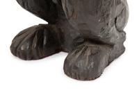 An English Carved and Stained Oak Figure of a Lion