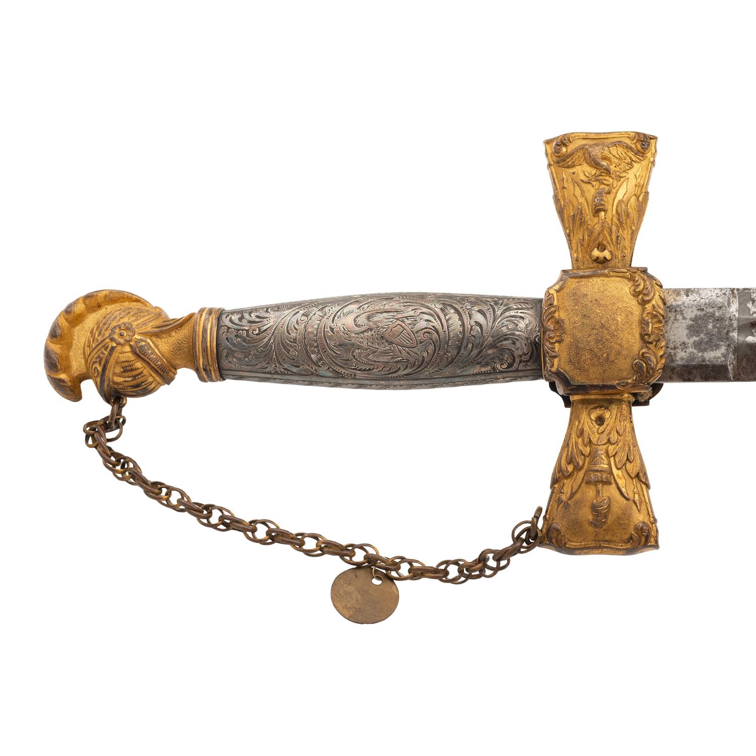 The Mexican American War Knight's Pommel Presentation Sword of Capt. Joseph A. Yard - 10th US Infantry