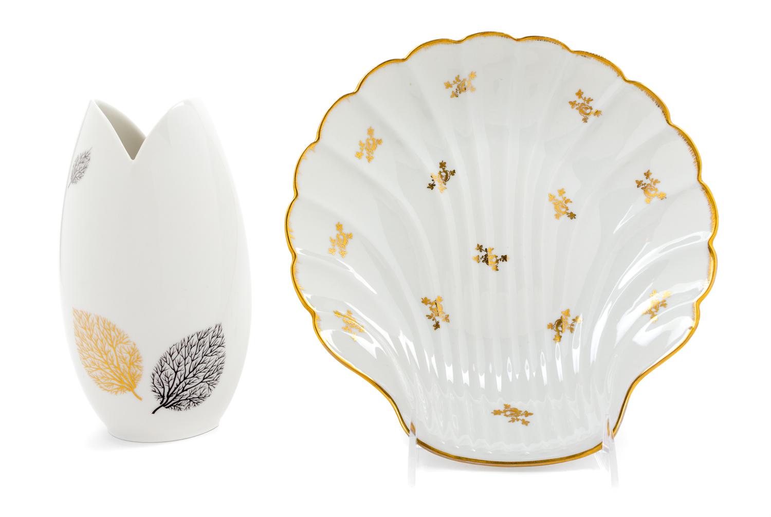 Two Continental Porcelain Articles