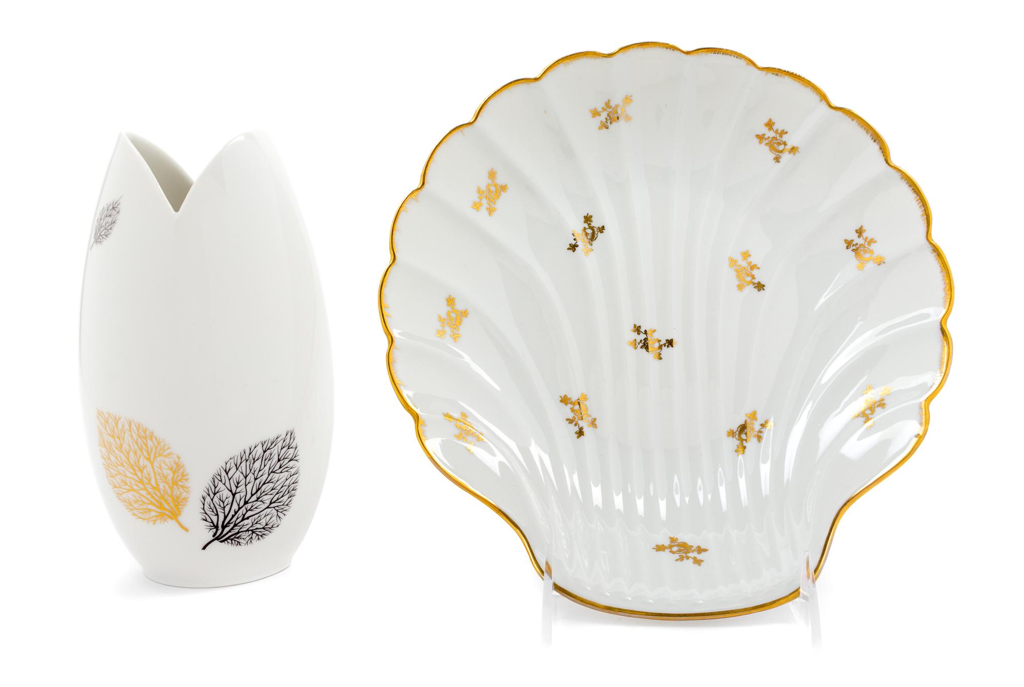 Two Continental Porcelain Articles