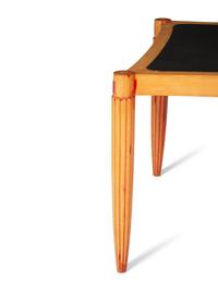 A Contemporary Glass-Inset Game Table