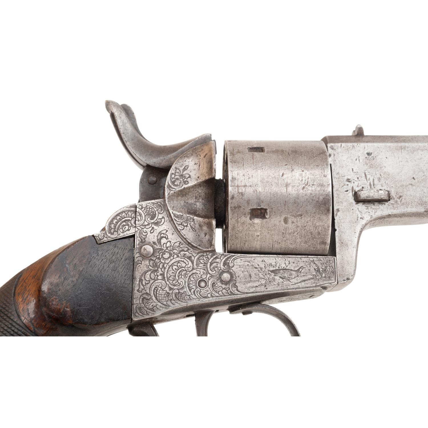 Continental Brevet Cartridge Conversion Revolver with Unique Hammer Safety
