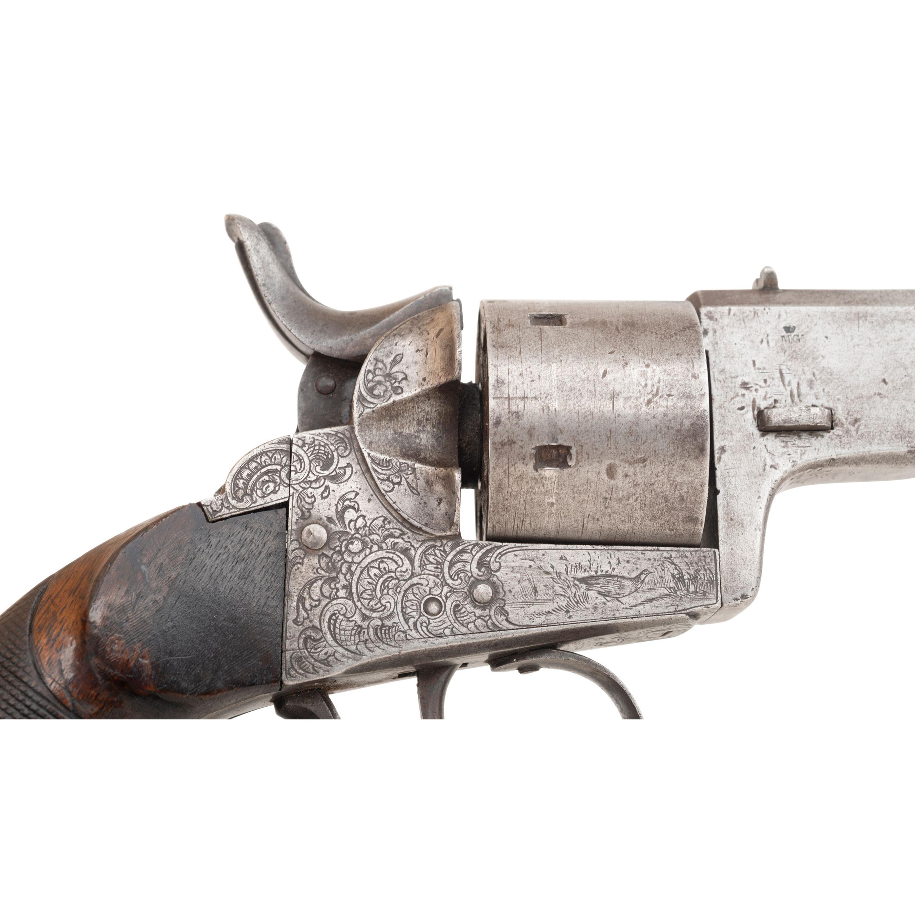 Continental Brevet Cartridge Conversion Revolver with Unique Hammer Safety