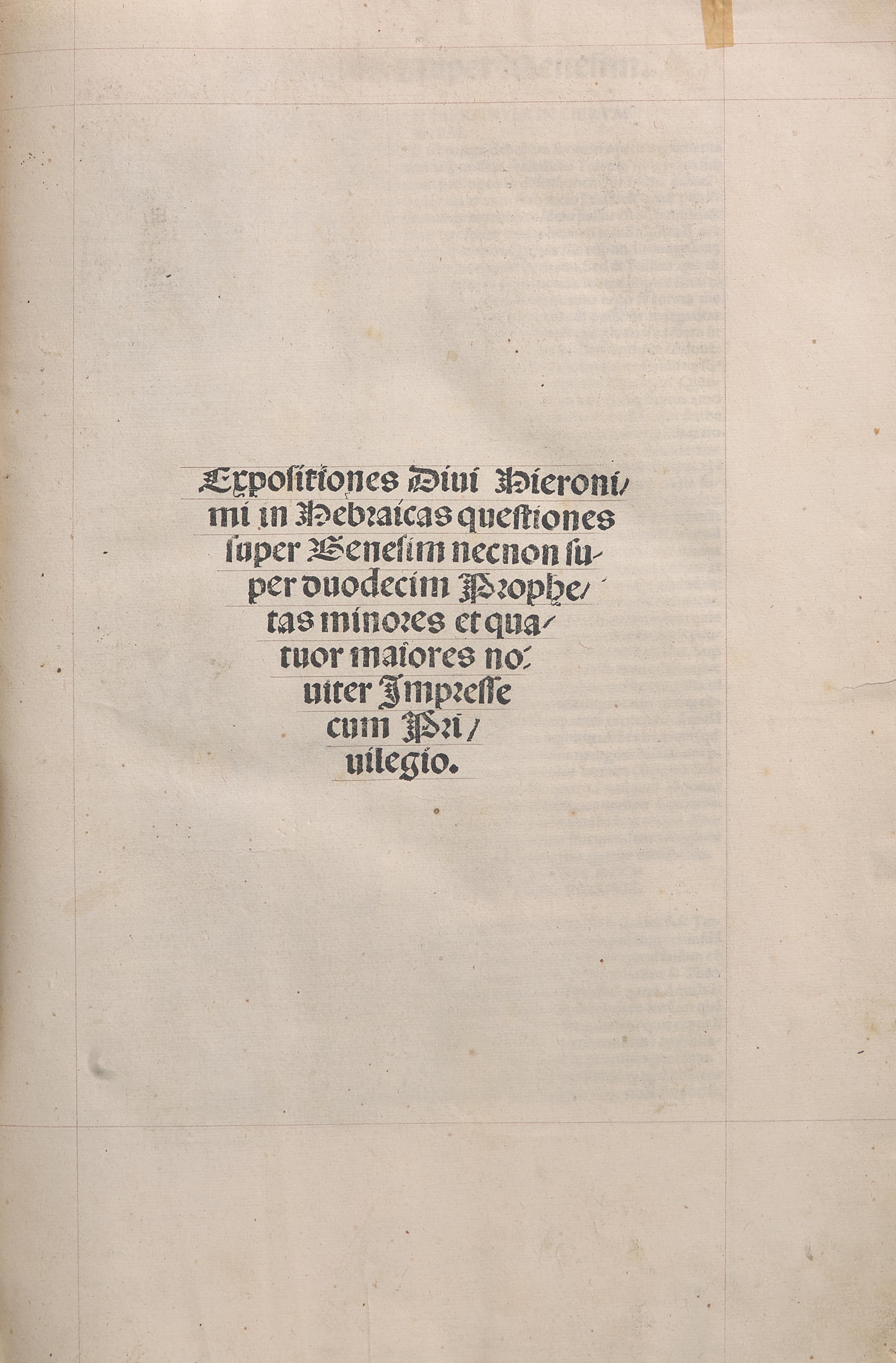 [Fine Bindings] [Incunable] [Hagué, Théodore] Hieronymus, Sophronius Eusebius. Commentaria in Bibliam