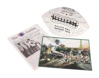 A Vintage 1978 NFLPA Banquet Multi Signed (31 Signatures) Autograph Football Including Walter Payton and Roger Staubach Period Signatures (Beckett Authentication Services Letter BAS Certified),