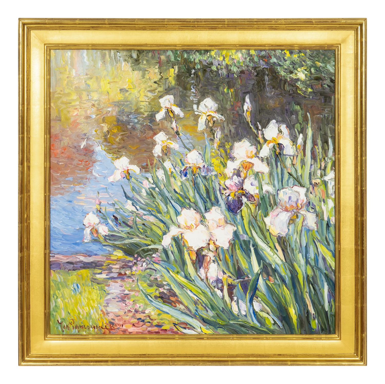 Patch of White Irises by a Pond , 2001