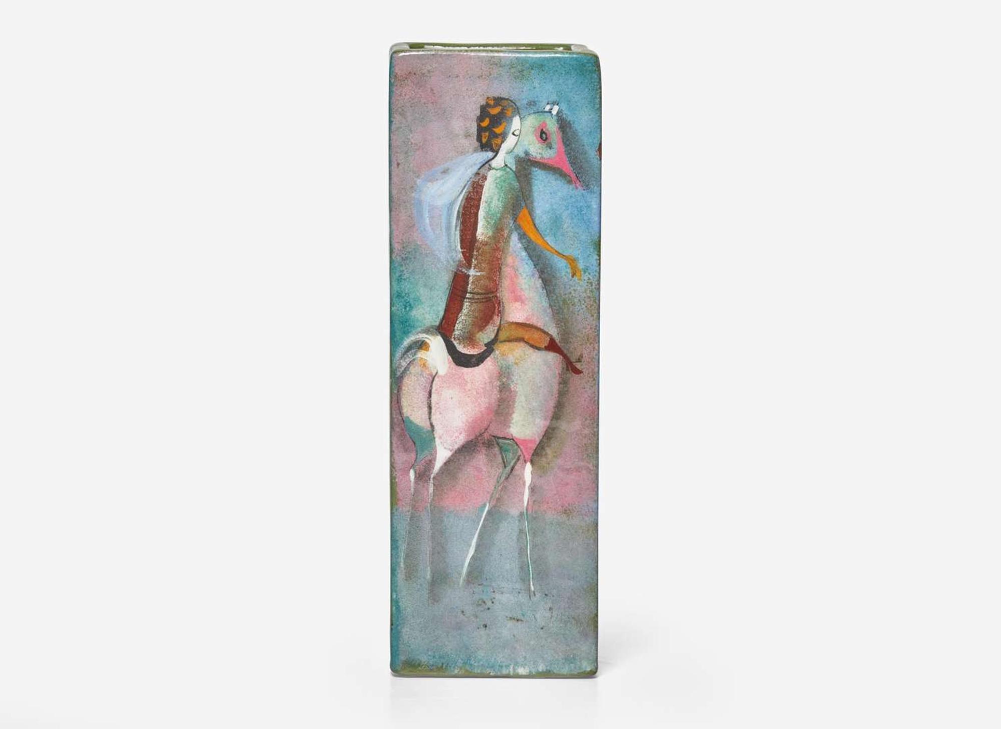 Polia Pillin, Vase with Women and Horses