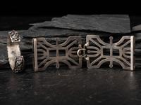 Navajo Sandcast Hinged Belt Buckle, PLUS