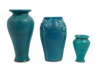 A Group of Contemporary Pewabic Pottery Vases