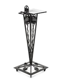 An Art Deco Wrought Iron Stand
