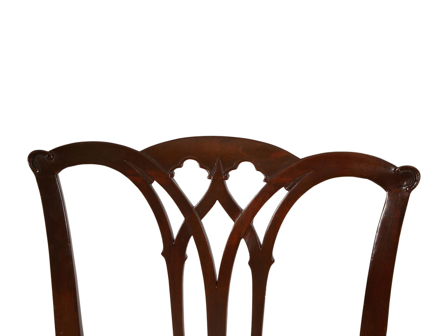 A Pair of American Chippendale Mahogany Side Chairs