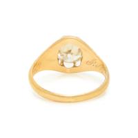 ANTIQUE, YELLOW GOLD AND DIAMOND RING