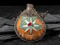 Southwestern-style Inlaid Spiny Oyster Canteen