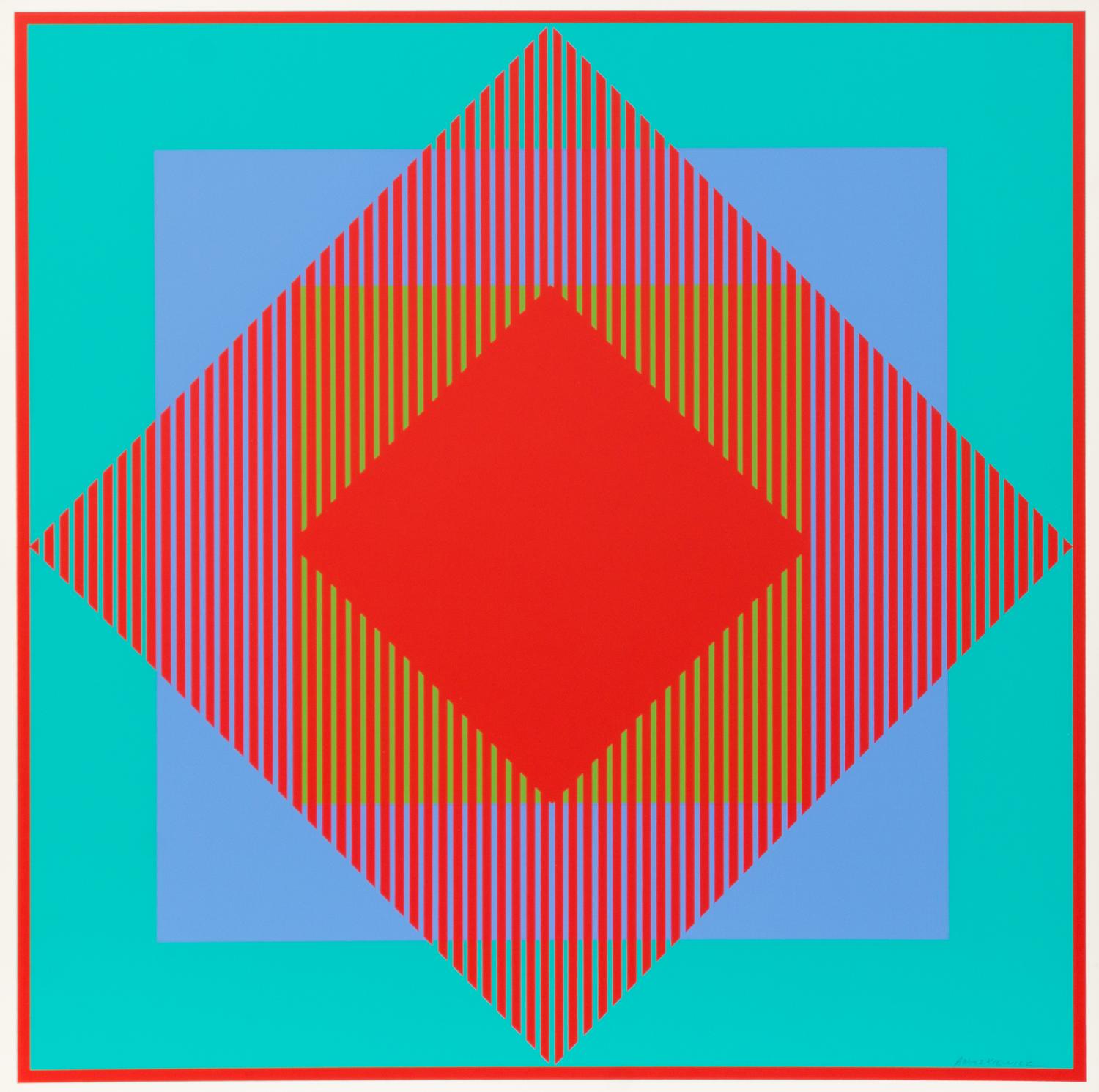 Richard Anuszkiewicz, (American, b. 1930), Richard Anuszkiewicz: 1965 6 Seritypien