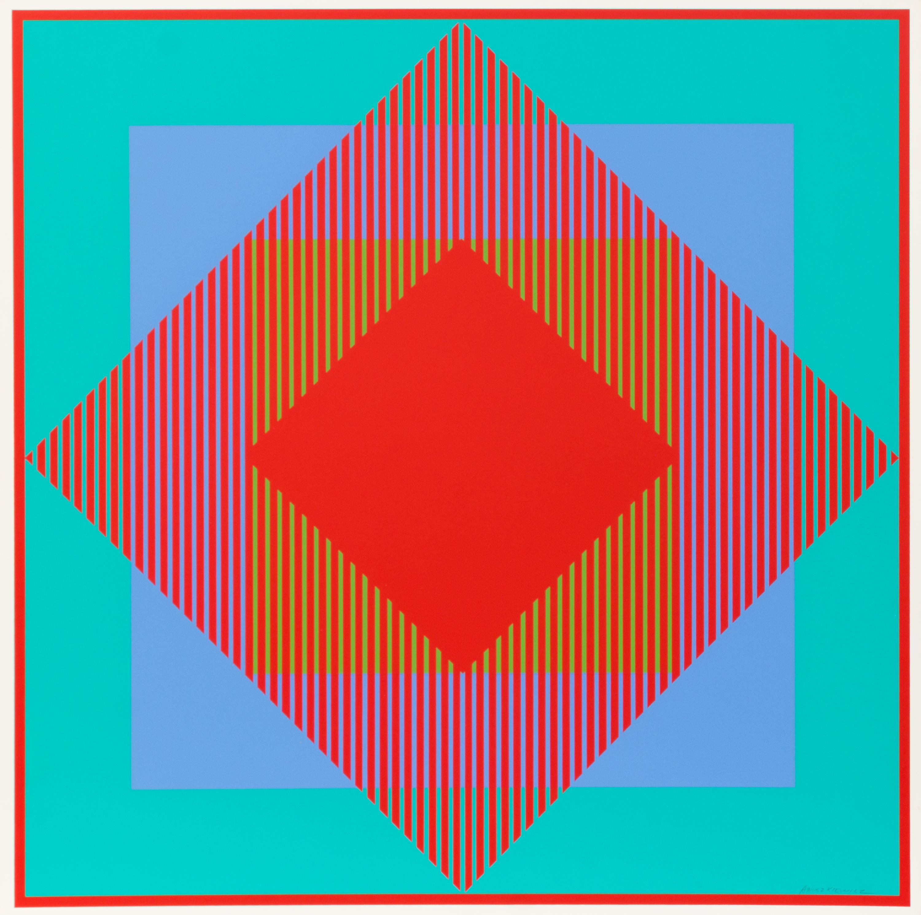 Richard Anuszkiewicz, (American, b. 1930), Richard Anuszkiewicz: 1965 6 Seritypien