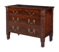 A Dutch Mahogany Chest of Drawers