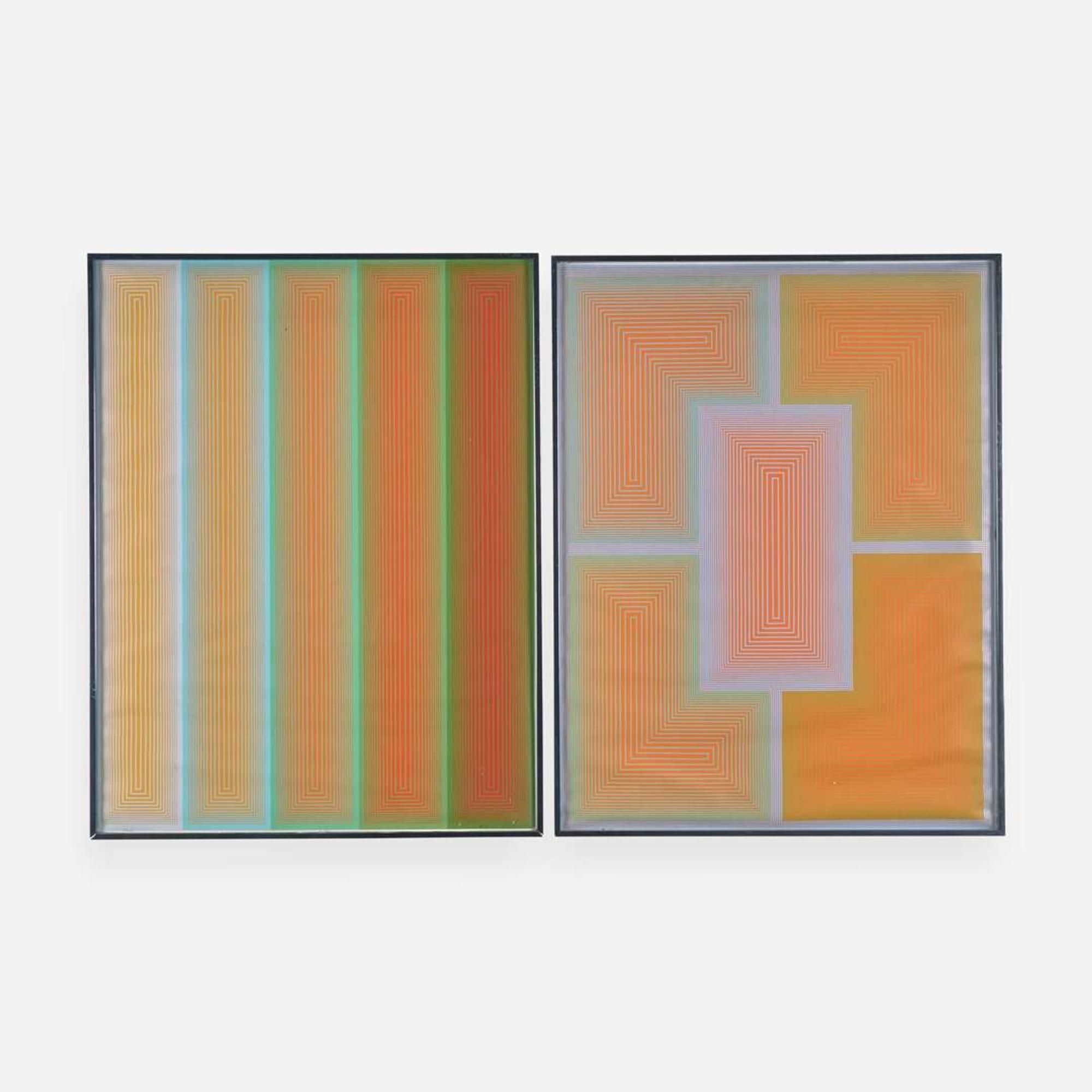 Richard Anuszkiewicz (American, 1930-2020) Two Prints from Inward Eye Suite