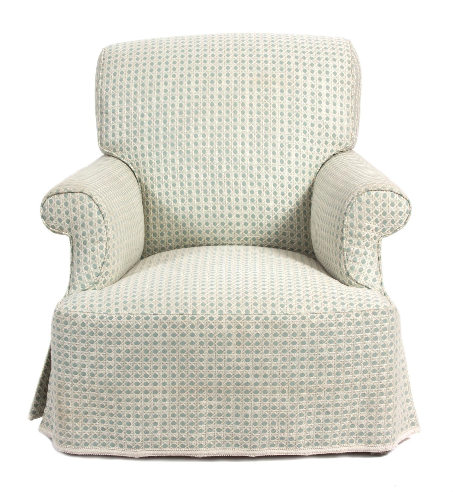 A Contemporary Upholstered Armchair Height 36 inches. — 20TH CENTURY