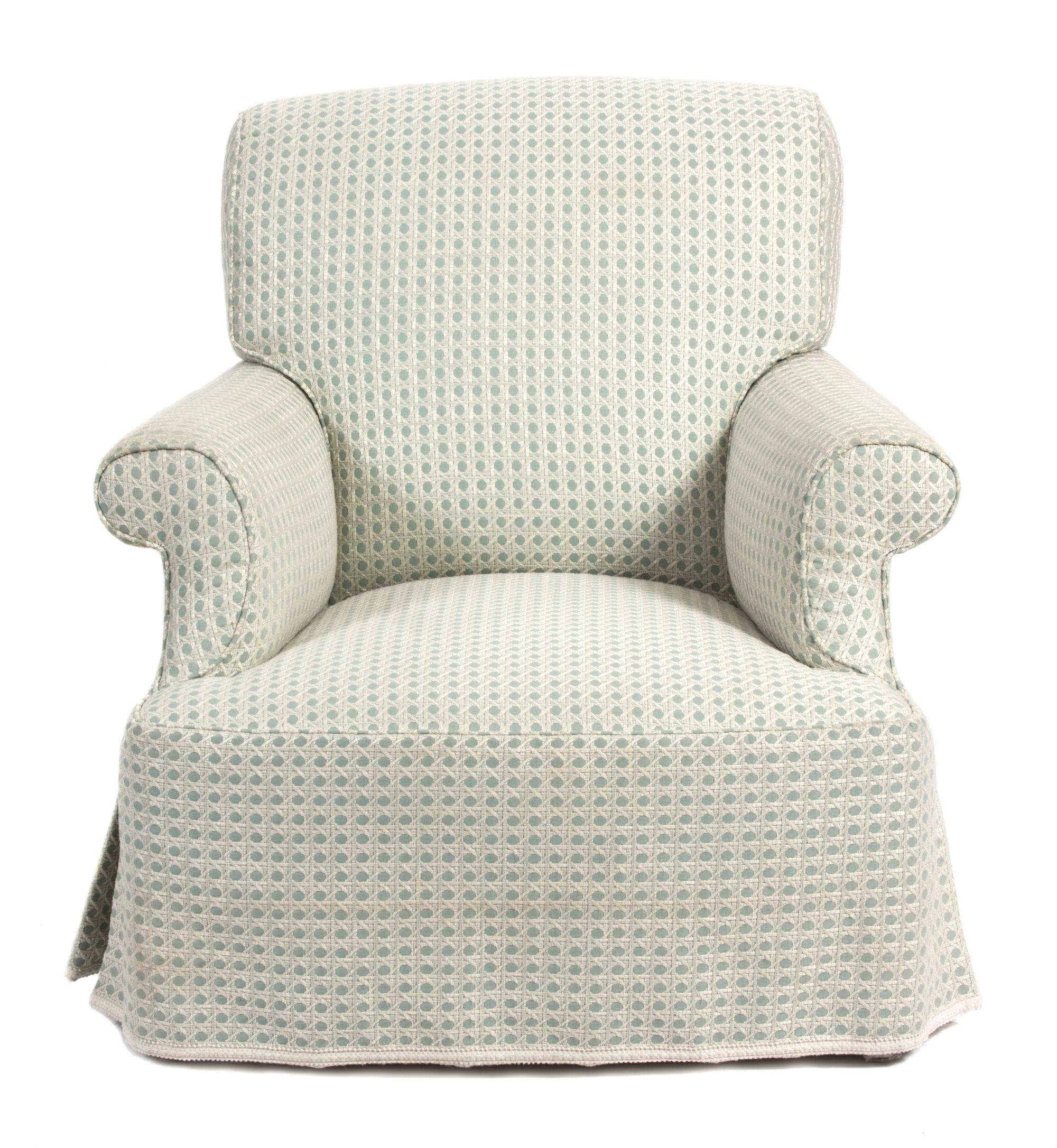 A Contemporary Upholstered Armchair Height 36 inches. — 20TH CENTURY