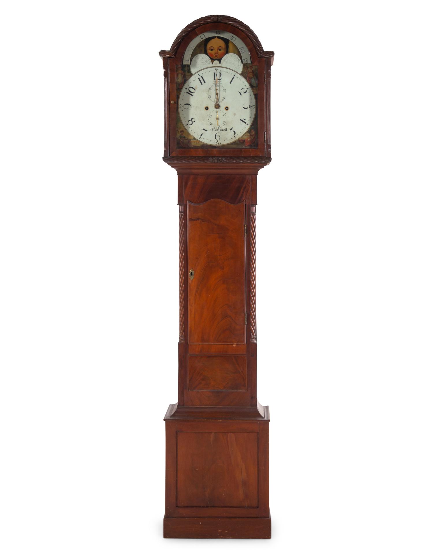 An Irish George III Mahogany Tall Case Clock